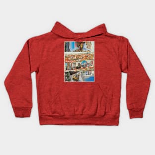 Greetings from Lisbon in Portugal vintage style retro souvenir Kids Hoodie